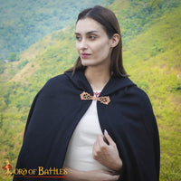 Midgard Serpent Bronze Cloak Clasp