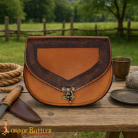 9th Century Norse Leather Belt Pouch Viking Birka Style