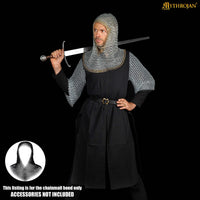 Medieval Coif - Zinc and Brass Butted Ring Coif 10mm 16G Rings