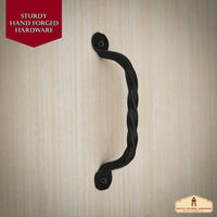 Australian twisted Cast iron cupboard handle