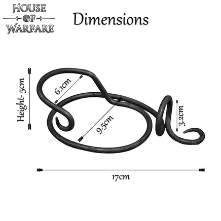 Base Horn Stand size guide Cast Iron Twirl Design