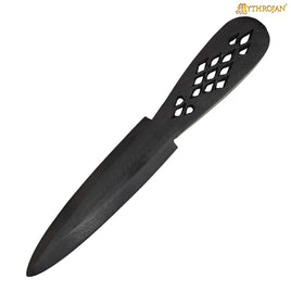 Black Medieval Wooden Witch Wicken Knife 