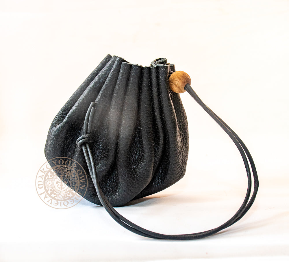 Drawstring Dice Bag - Black| Make Your Own Medieval