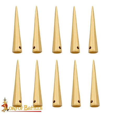 Brass medieval aglets available in Australia