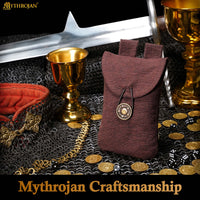 Brown LARP treasure coin pouch