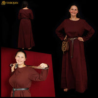 Medieval Dress - Brown Cotton