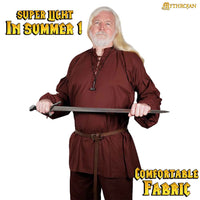 Brown medieval tunic shirt