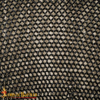 Butted chainmail in black