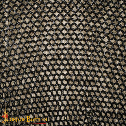 Butted chainmail in black