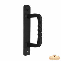 Cast iron handle with square base