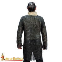 Chainmail hauberk old Norse armour riveted rings 