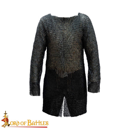 Chainmail hauberk shirt riveted Gothic Medieval armour
