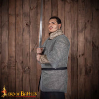Chainmail Haubergeon – Butted, 10mm 16G Rings, Mild Steel