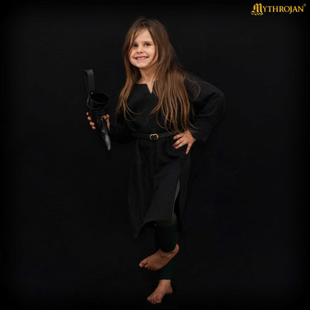 Child black renaissance cosplay tunic