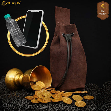Chocolate brown viking bag