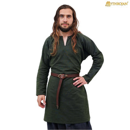 Living History 100% Cotton Men's Tunic With Gore & Gusset Green