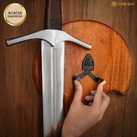 Handwood Sword Plaque with 15mm & 20mm Screw 10 x 9