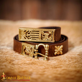 1250 - 1420 Wolf Belt in Brown - Veg Tan Leather