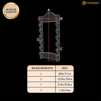 Solid Wood 6 Tier Sword Stand Medieval Sword Wall Mount Samurai Sword Display