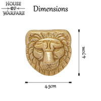 Brass Lion Face - Large