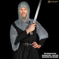 Chainmail Shirt with Coif – Zinc Plated
