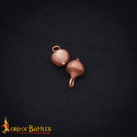 Medieval Solid Bronze Buttons - 12 x 9mm