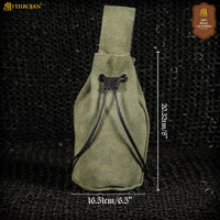 Medieval Drawstring Belt Bag - Green