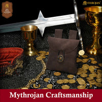 Renaissance Suede Belt Pouch - Chocolate Brown