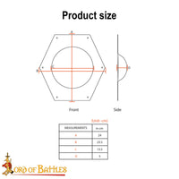 Medieval Shield Boss Umbo Black