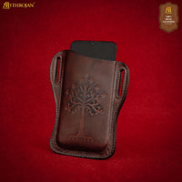 Tree of Gondor Leather Mobile Belt Pouch