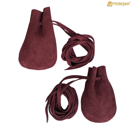 Dark red Wiccan medicine bag
