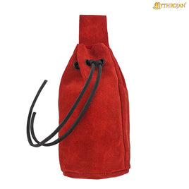 Dark red medieval bag