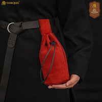 Dark red viking bag