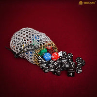 Dice bag made from chain mail