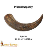 Drinking horn for Viking costume