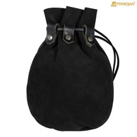Dungeon master black leather bag