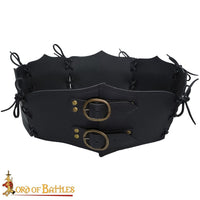 Extra Wide Black fantasy Viking belt