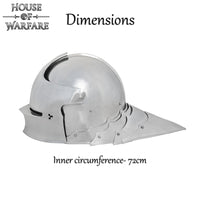 German 15th Century Sallet 18 Gauge