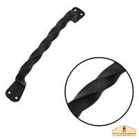 Gothic Hand forged handle with twisted grips