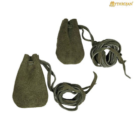 Green Leather medicine bag