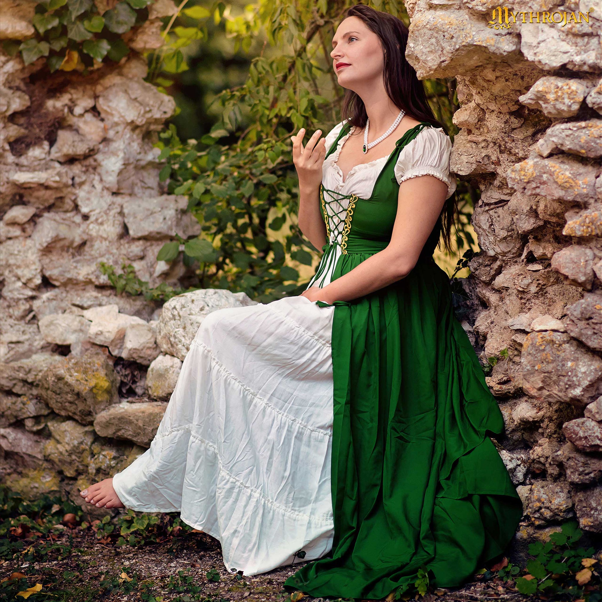 Green Traditional Irish Celtic Fantasy Dress| Make Your Own Medieval Green Traditional Irish Celtic Fantasy Dress| Make Your Own Medieval