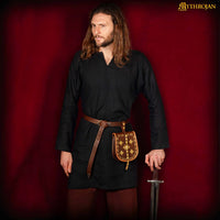 Viking Tunic "Erik" - Black Linen