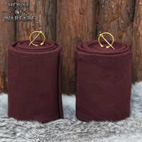 Viking Winingas – Brown Canvas Leg Wraps with brass clasps