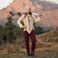 Handcrafted Linen Sleeveless Pourpoint Available in Australia