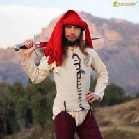 Handcrafted Linen Sleeveless Pourpoint for Medieval Reenactment