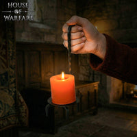 Freestanding Forged Candle Holder