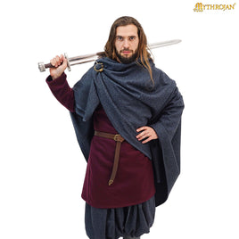 Heavy weight blue wool cloak