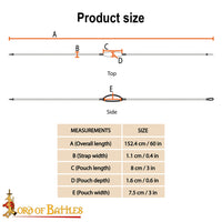 Jute Rope Sling size chart