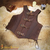 LARP Ladies viking brown leather armour
