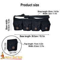 The Adventurer Cotton Canvas Bag with Four Pouches
